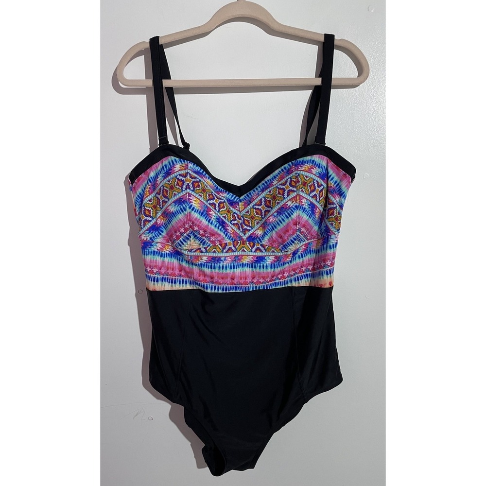Torrid One Piece Swimsuit 2 Beach Resort Cruise Slimming Tummy Control Tanning